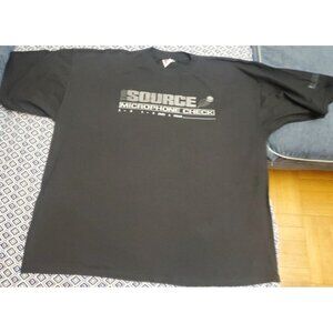 Vintage NEW THE SOURCE Microphone Check 1-2.. T-Shirt Men's Size 3XL NWOT